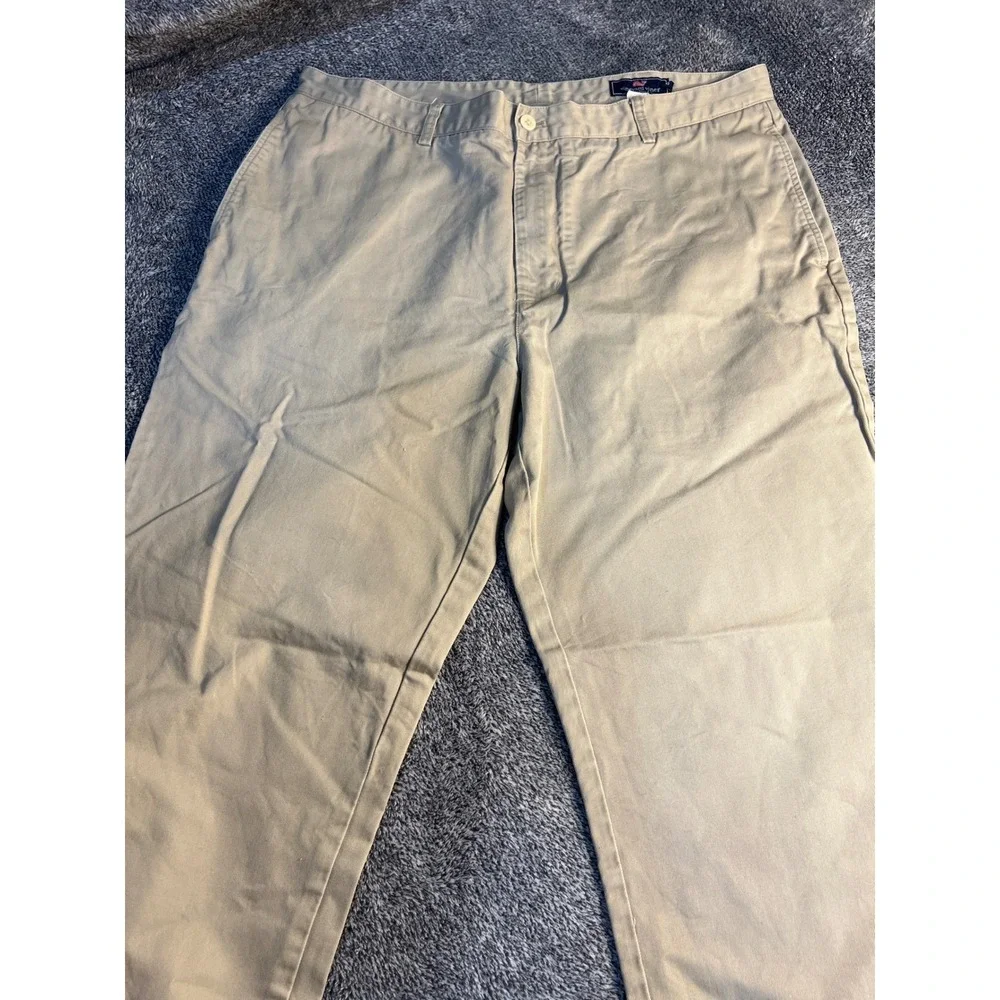 Vineyard Vines Mens Club Pant Khaki Chino Straight Leg Cotton Trousers 38x32